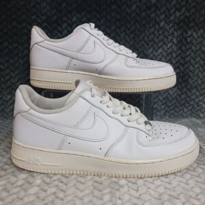 Nike Air Force 1 '07 Low Triple White Men's Athletic Shoes Sneakers Sz 9.5